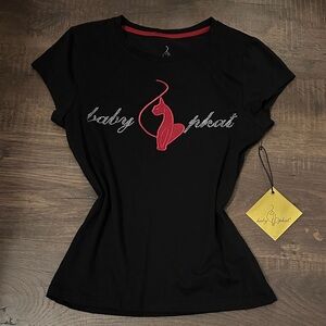 Baby Phat Black Tee with Red Accent